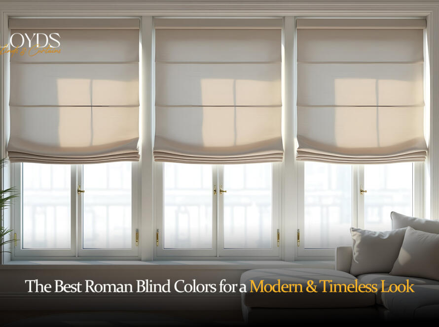 the best roman blind colors for a modern timeless look